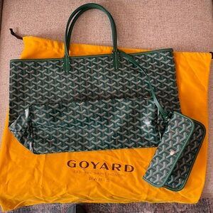 Goyard Saint Louis PM tote green